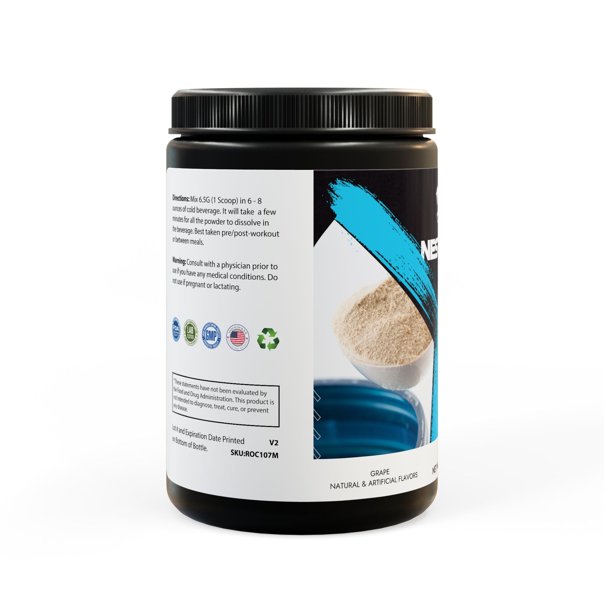 BCAA Supplement, Grape (325g, 11.46oz, 50 servings)