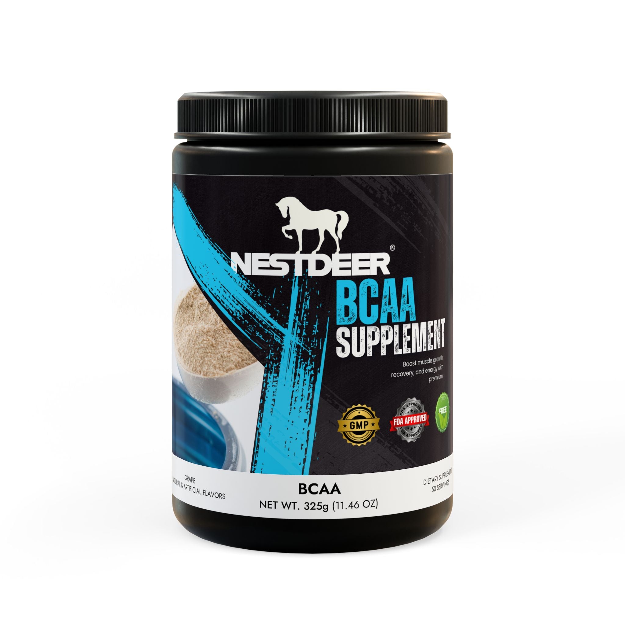 BCAA Supplement, Grape (325g, 11.46oz, 50 servings)