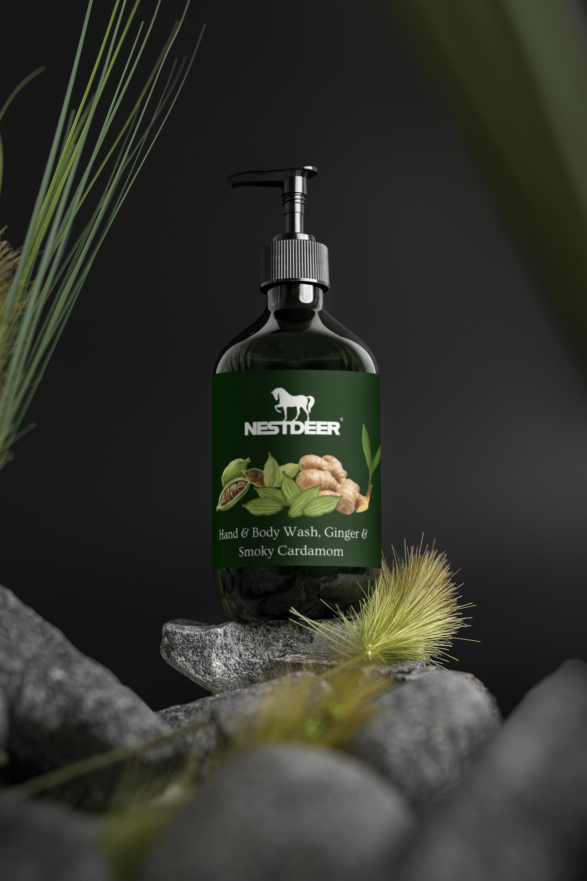 Hand & Body Wash, Ginger & Smoky Cardamom