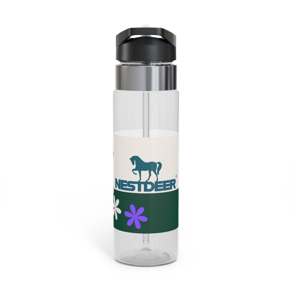Floral Sport Bottle, 20oz | Hydration, Fitness, Gift, Outdoor, Eco-friendly