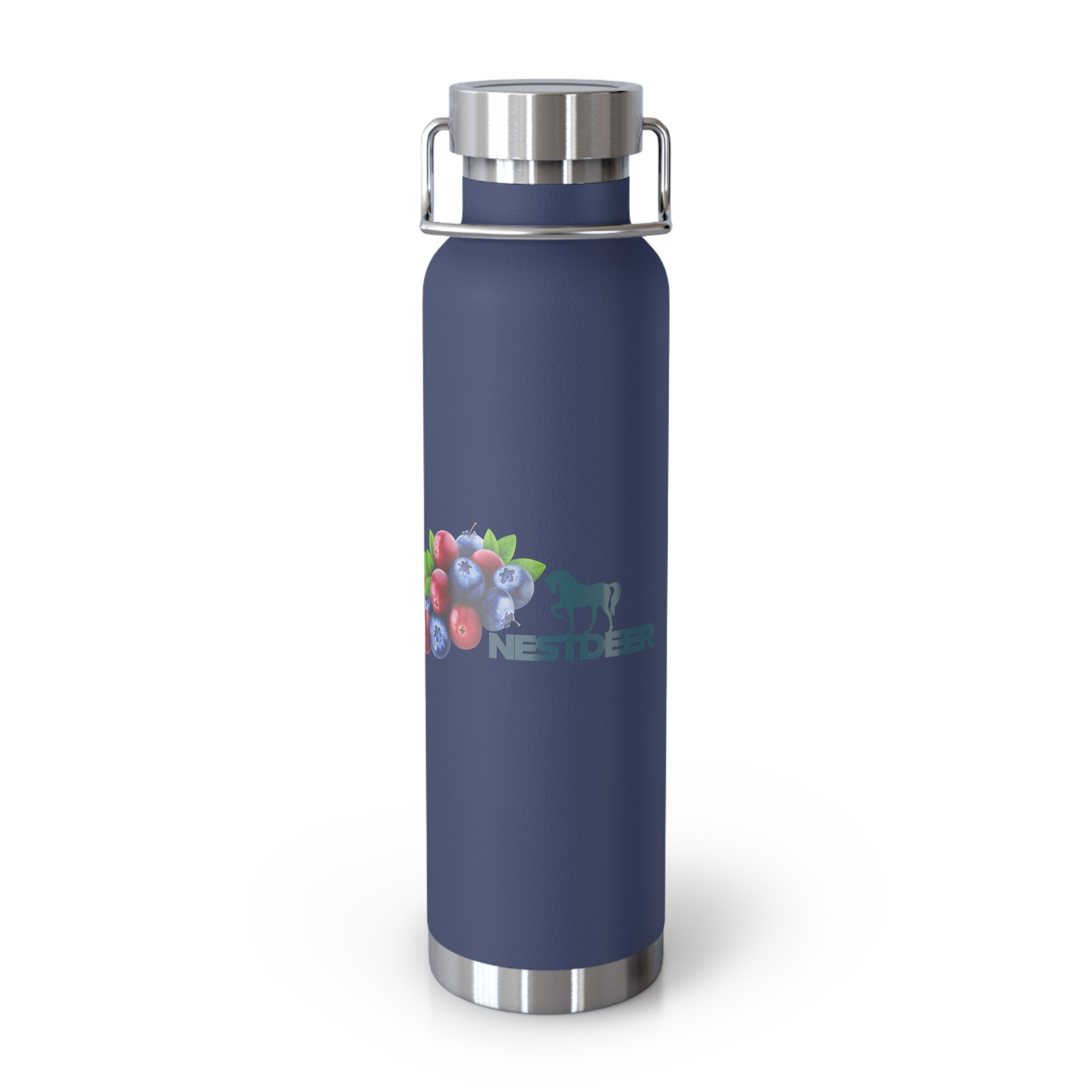 Water Bottle with Berry Design | Eco-Friendly Reusable Hiking, Gym, School