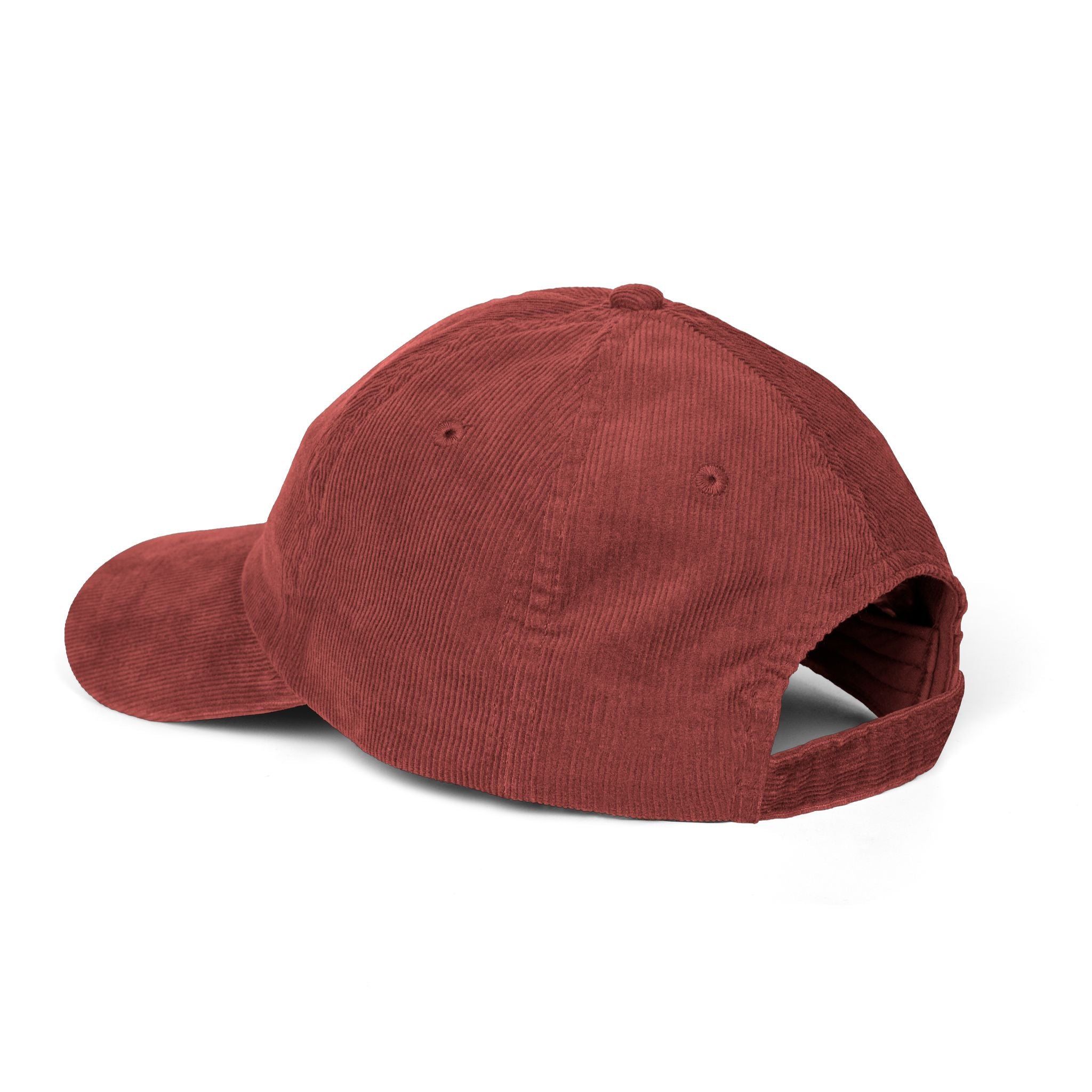 Vintage Corduroy Baseball Cap — Embroidered Horse Logo, Rustic Casual Hat