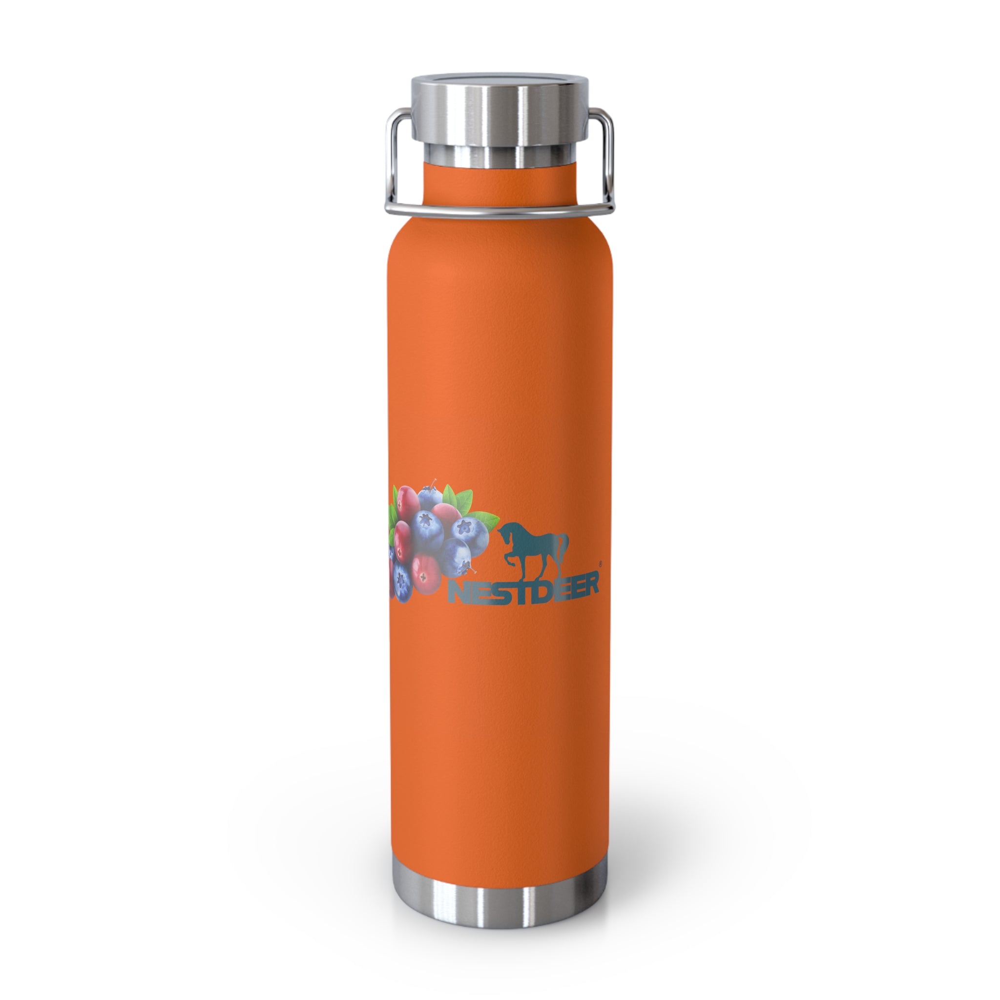Water Bottle with Berry Design | Eco-Friendly Reusable Hiking, Gym, School