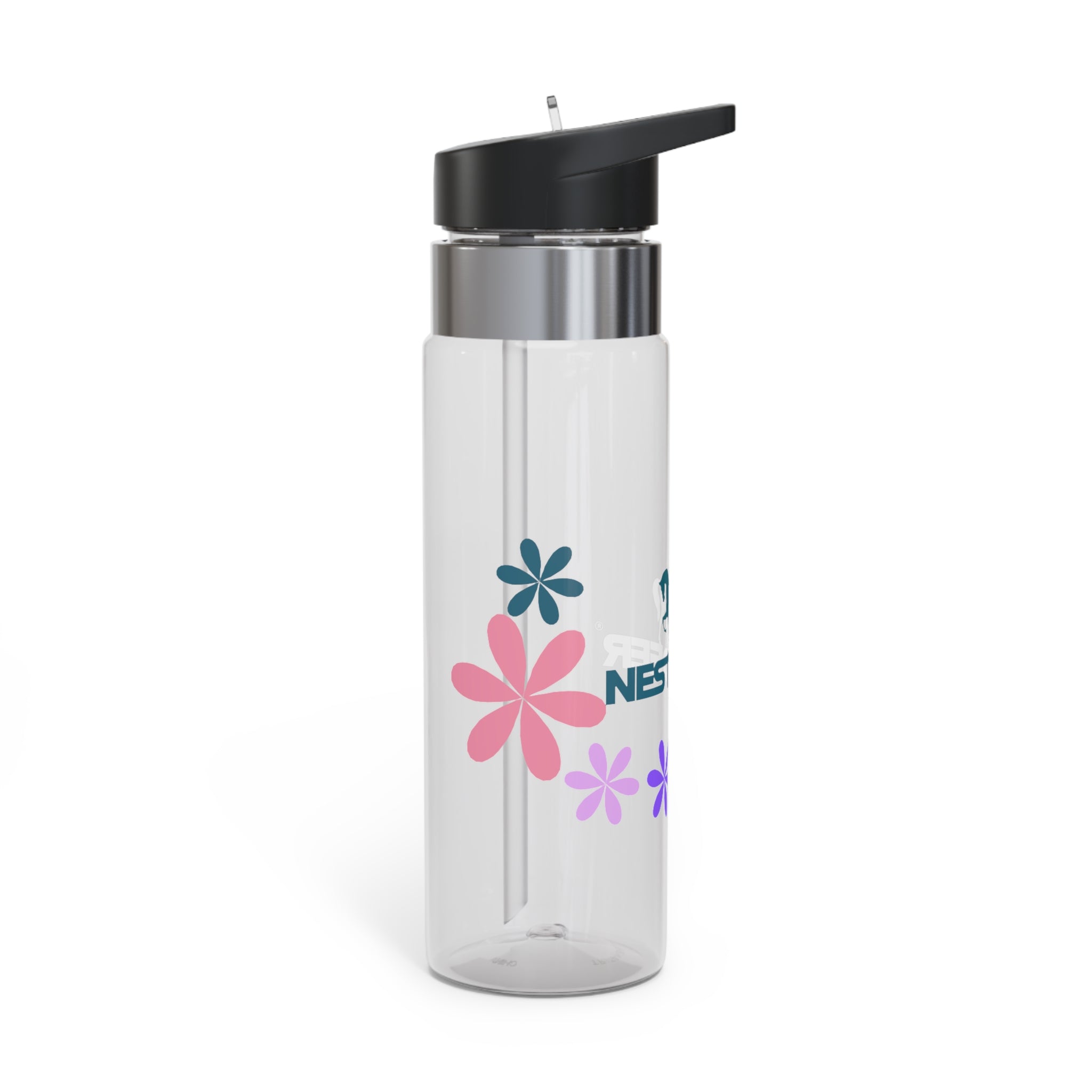 Floral Water Bottle, BPA-Free Tritan, Eco-Friendly Hydration, Fitness