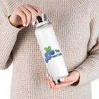 Water Bottle with Berry Design | Great for Hiking, Gym, Travel,