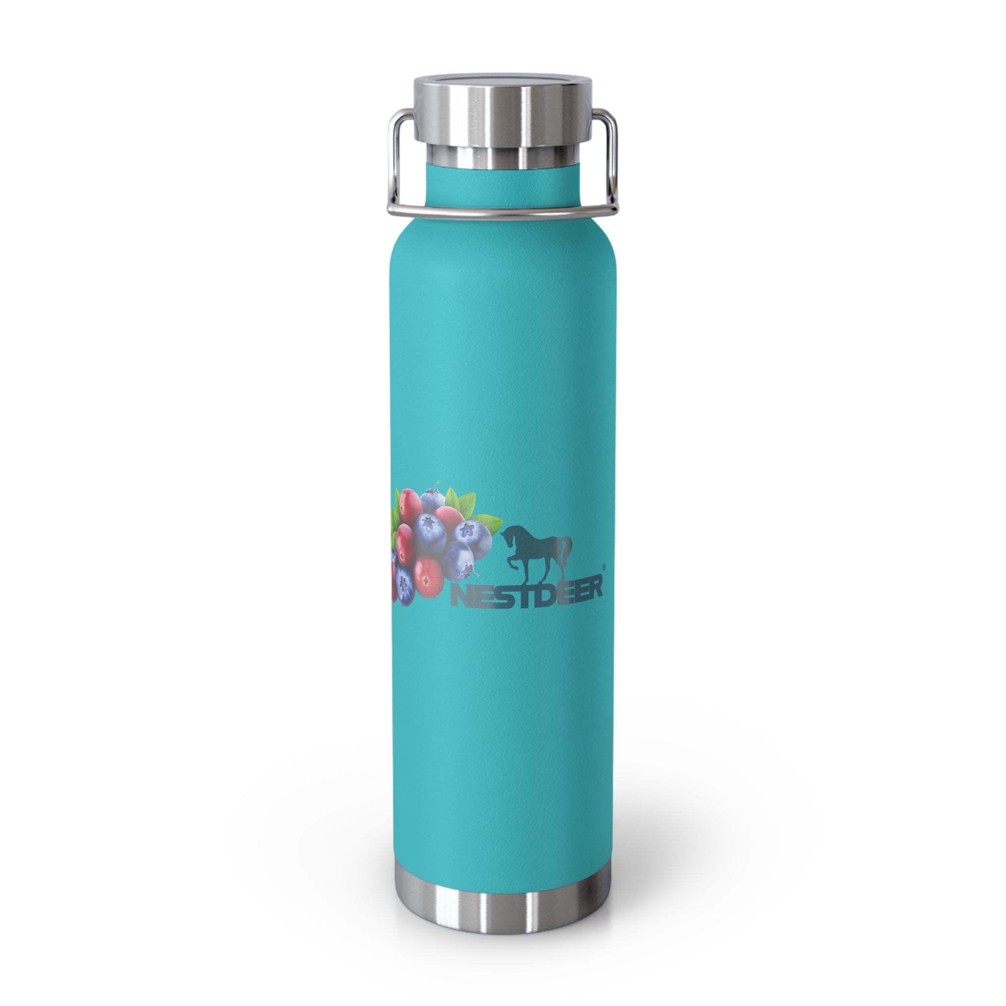 Water Bottle with Berry Design | Eco-Friendly Reusable Hiking, Gym, School