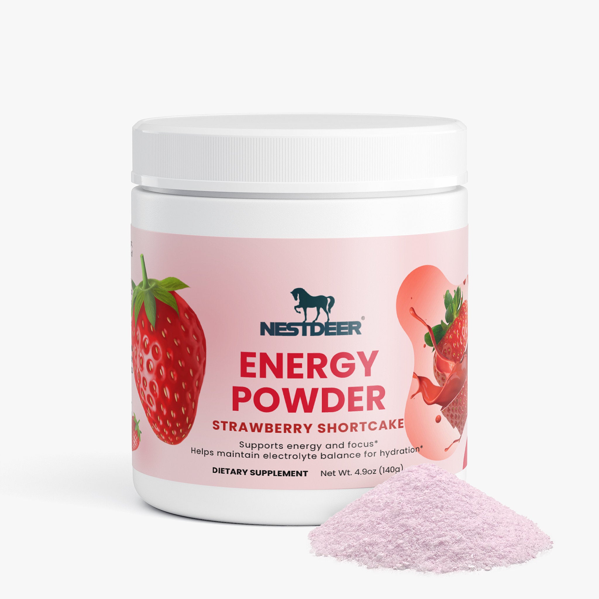 Energy Powder (Strawberry Shortcake)