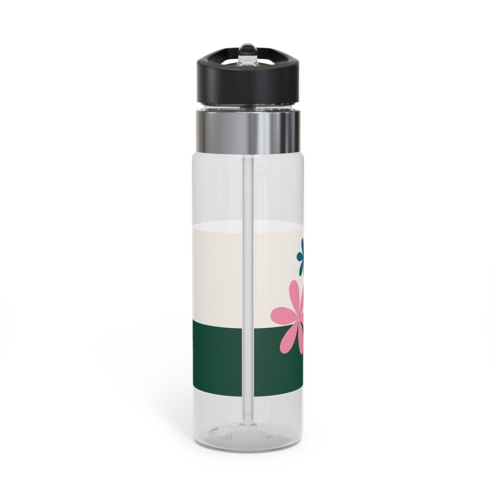 Floral Sport Bottle, 20oz | Hydration, Fitness, Gift, Outdoor, Eco-friendly