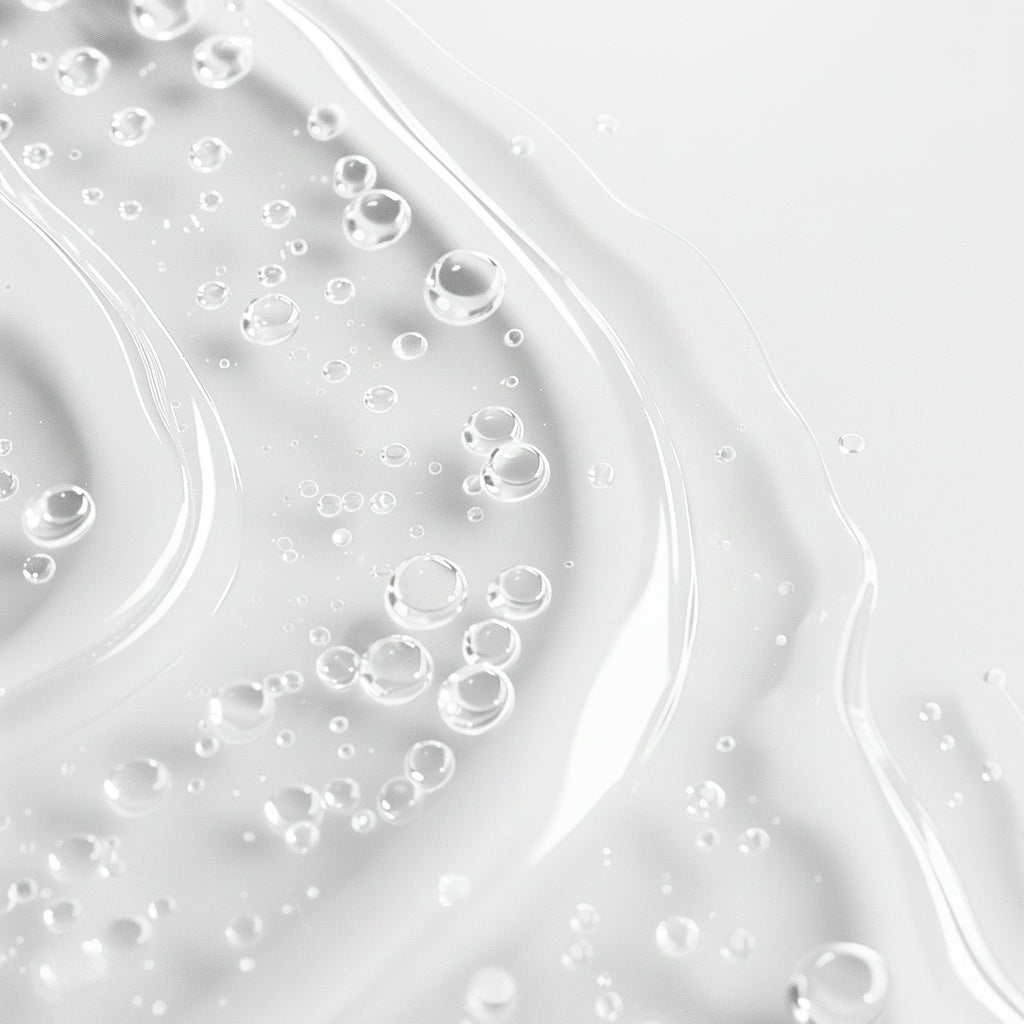Close-up of bubbles in a liquid on a white background with 'suppliful' branding.