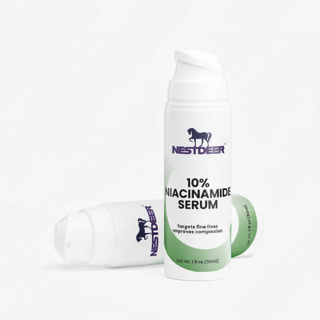 Nest Deer 10% Niacinamide Serum bottle on a white background