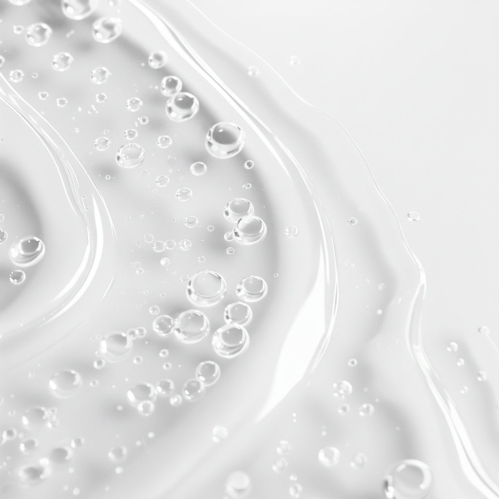 Close-up of bubbles in a liquid on a white background with 'suppliful' branding.