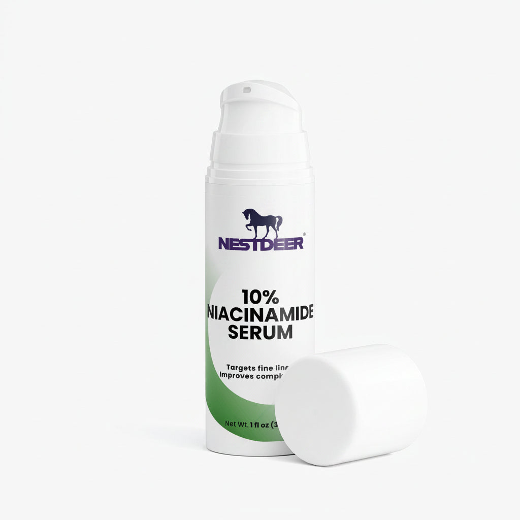Nestdeer 10% Niacinamide Serum bottle on a white background