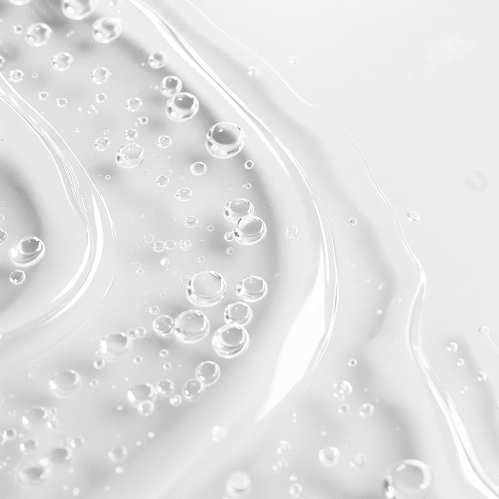 Close-up of a textured white surface with bubbles