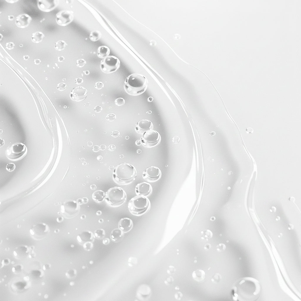 Close-up of a textured white surface with bubbles