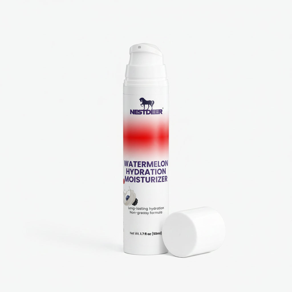 Nest Deer watermelon hydration moisturizer bottle on a white background