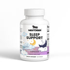 Bottle of Nestdeer Sleep Support capsules on a white background
