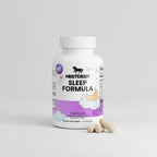 Bottle of Nestdeer Sleep Formula capsules on a white background