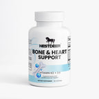 Nestdeer Bone & Heart Support supplement bottle on a white background