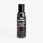 Bottle of Nestdeer Charcoal Facial Cleanser with Aloe Vera on a white background