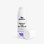 Peptide eye gel-cream bottle with Nestdeer branding on a white background
