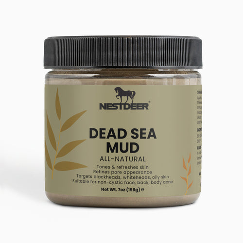 Jar of Nestdeer Dead Sea Mud on a white background