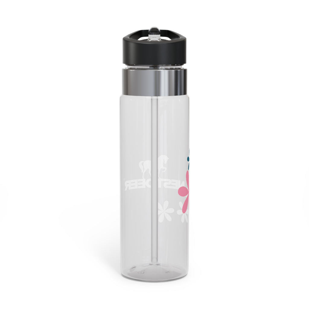 Floral Water Bottle, BPA-Free Tritan, Eco-Friendly Hydration, Fitness