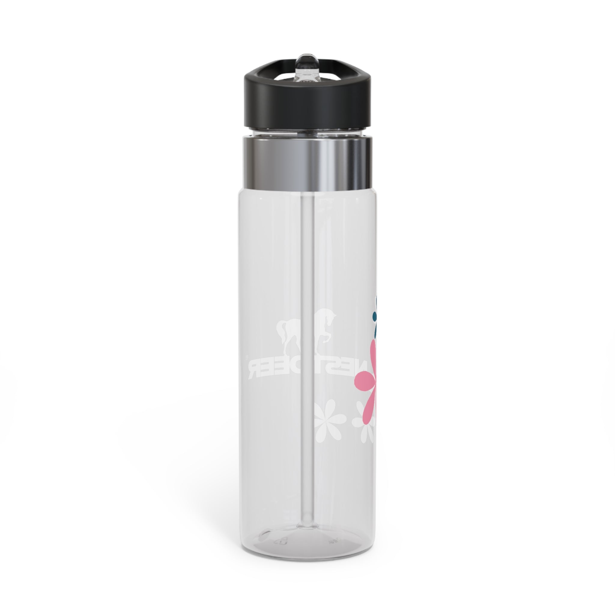 Floral Water Bottle, BPA-Free Tritan, Eco-Friendly Hydration, Fitness