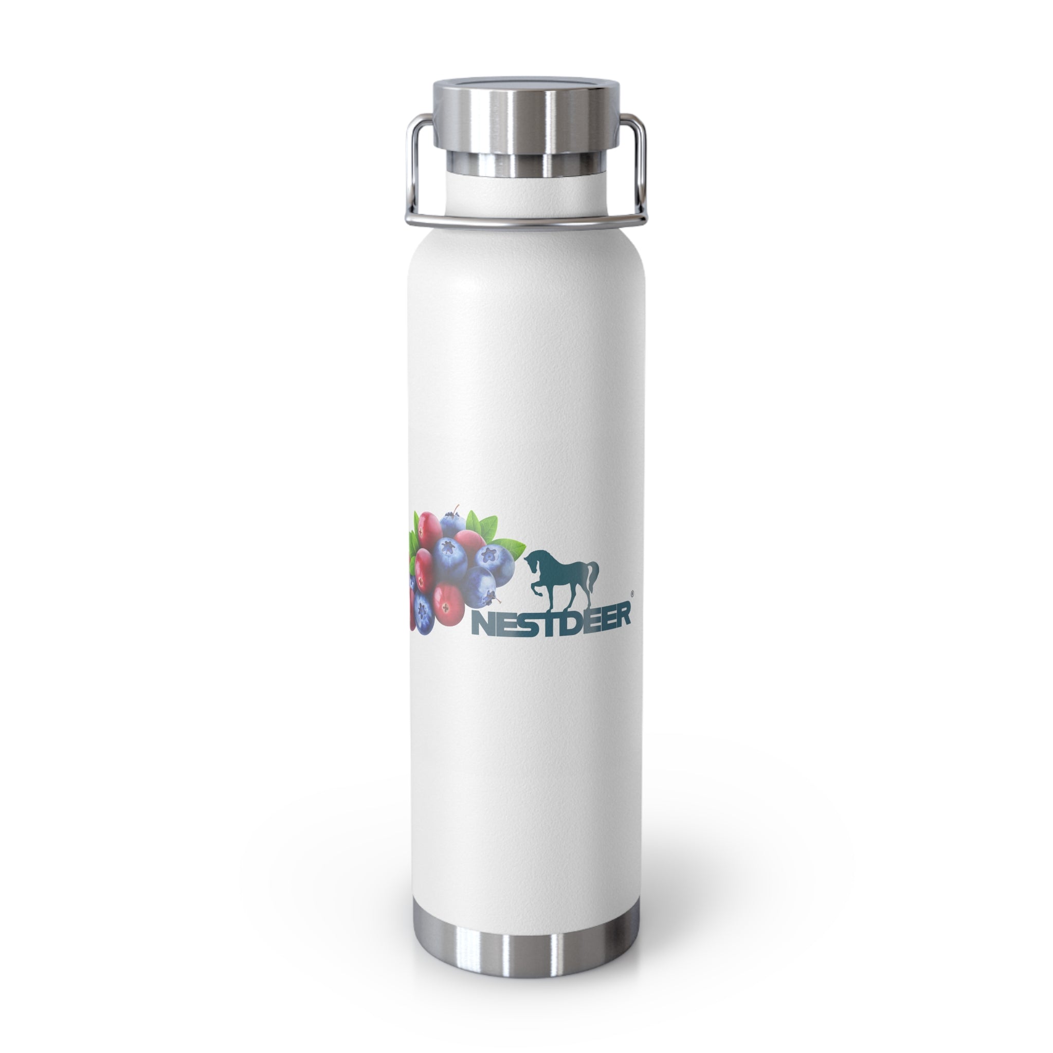 Water Bottle with Berry Design | Eco-Friendly Reusable Hiking, Gym, School