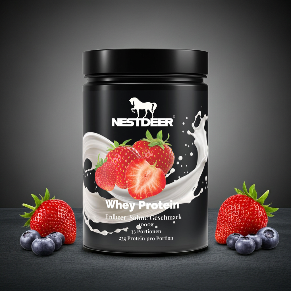 Premium Whey Protein Erdbeere - 1.000g