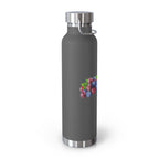 Water Bottle with Berry Design | Eco-Friendly Reusable Hiking, Gym, School