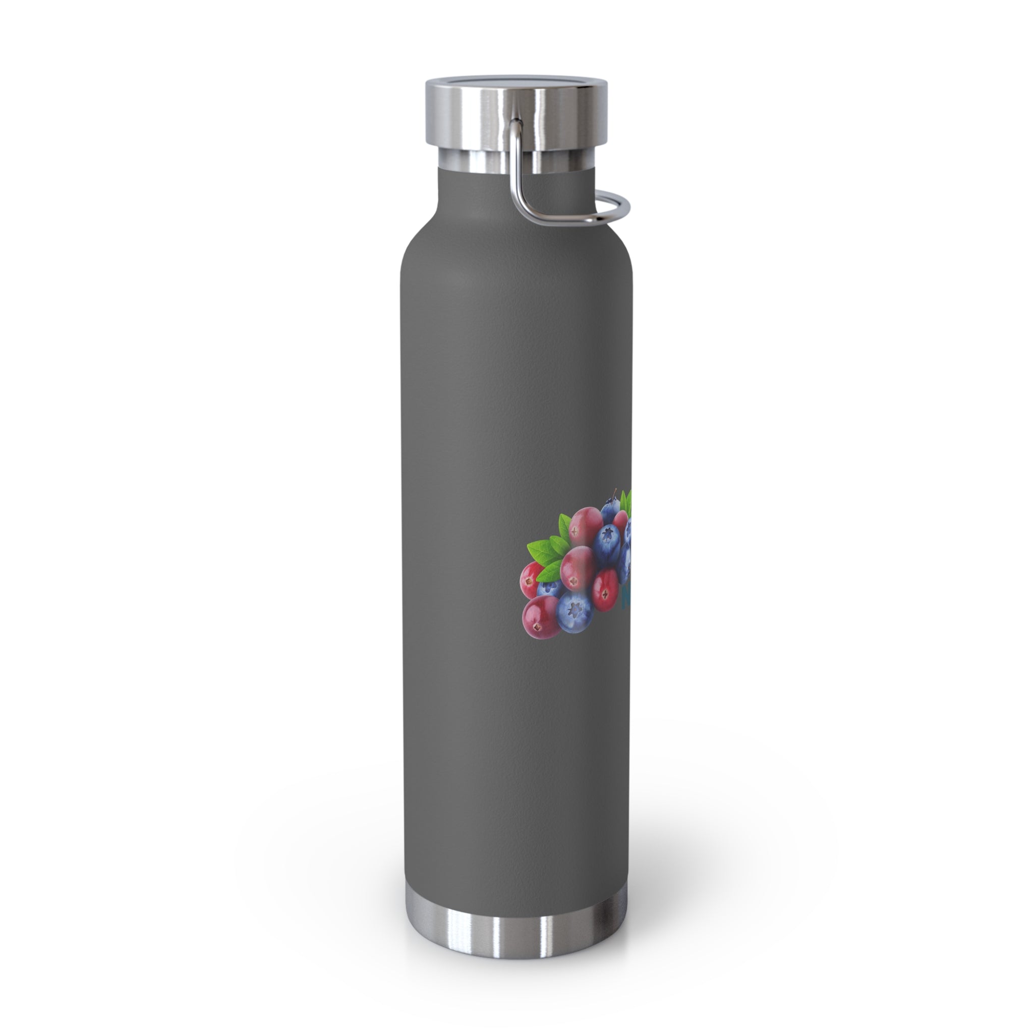 Water Bottle with Berry Design | Eco-Friendly Reusable Hiking, Gym, School