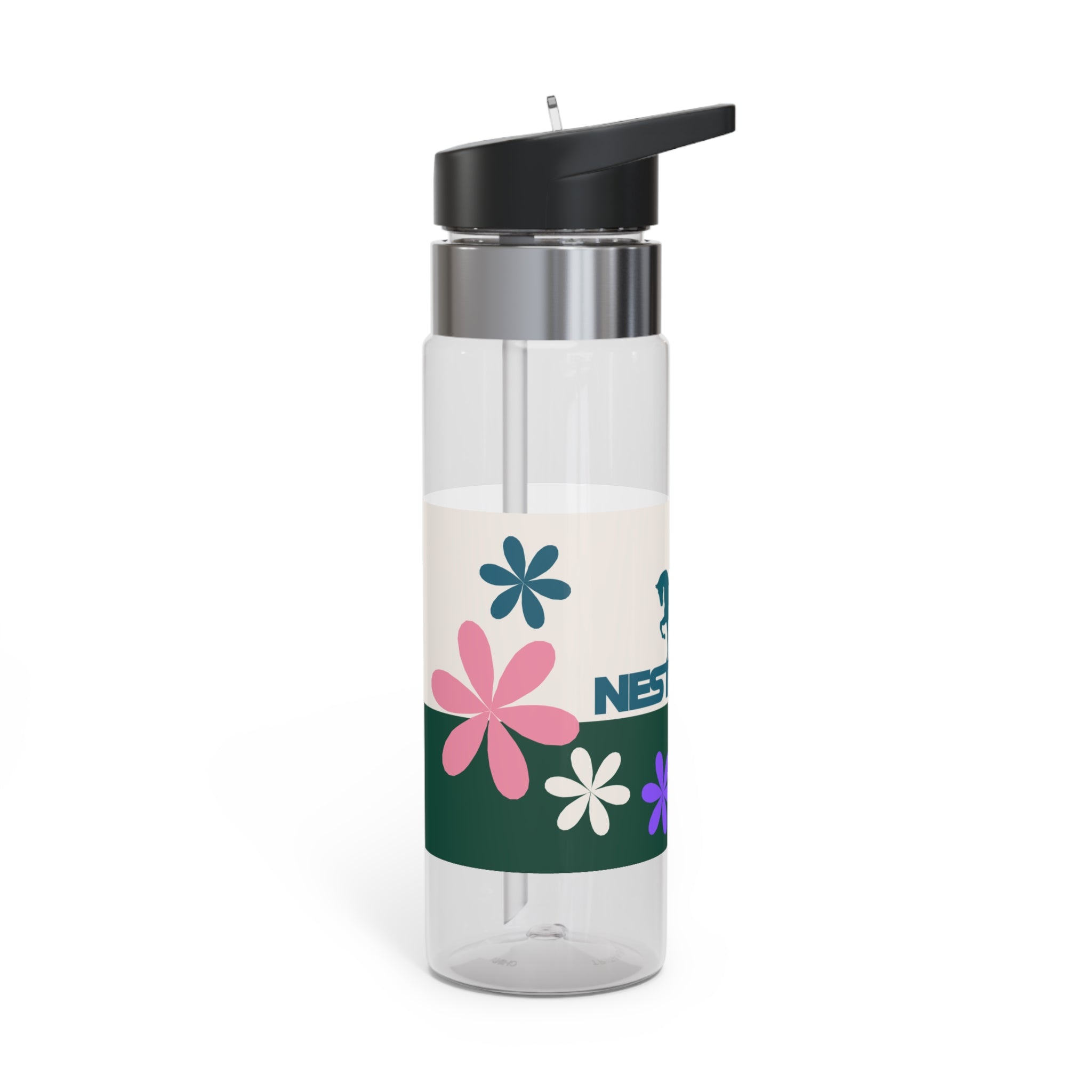 Floral Sport Bottle, 20oz | Hydration, Fitness, Gift, Outdoor, Eco-friendly