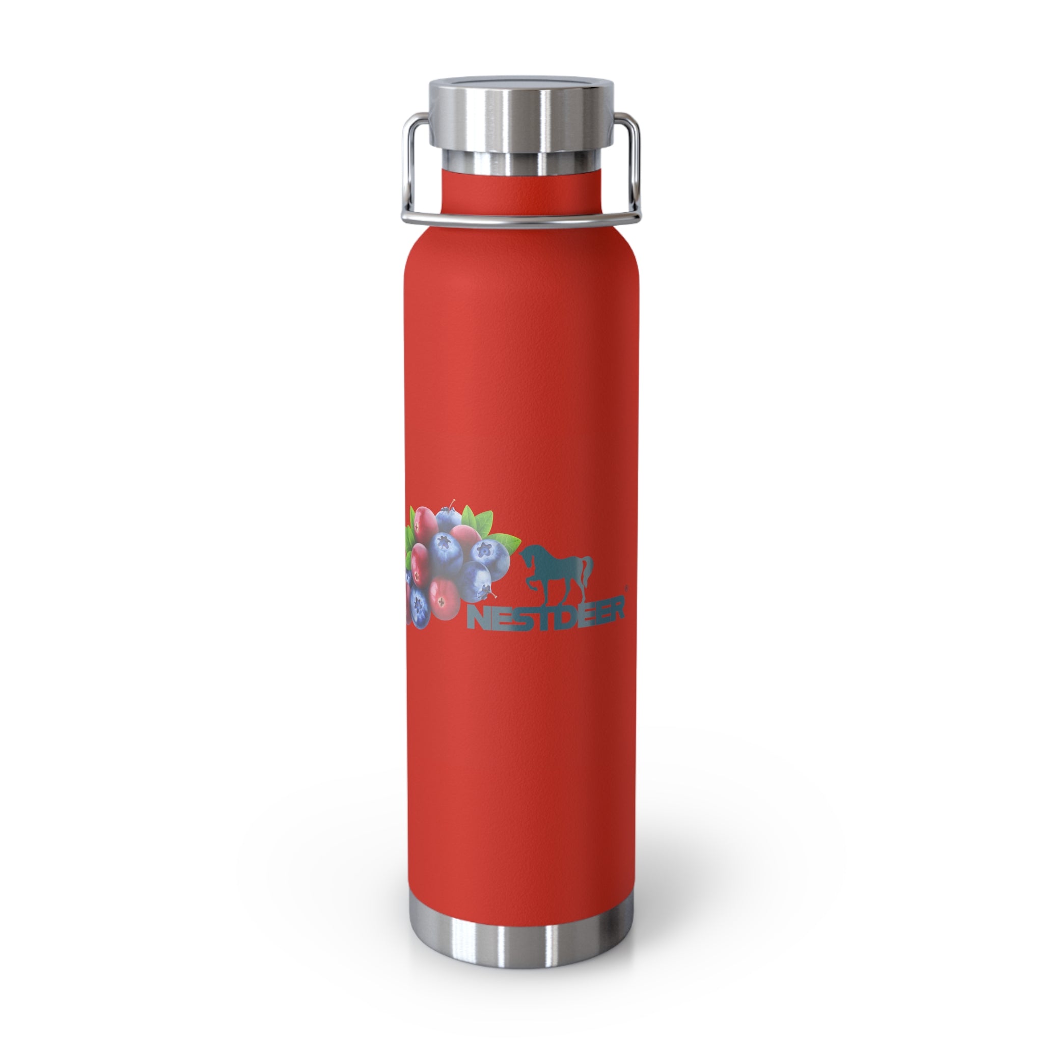 Water Bottle with Berry Design | Eco-Friendly Reusable Hiking, Gym, School