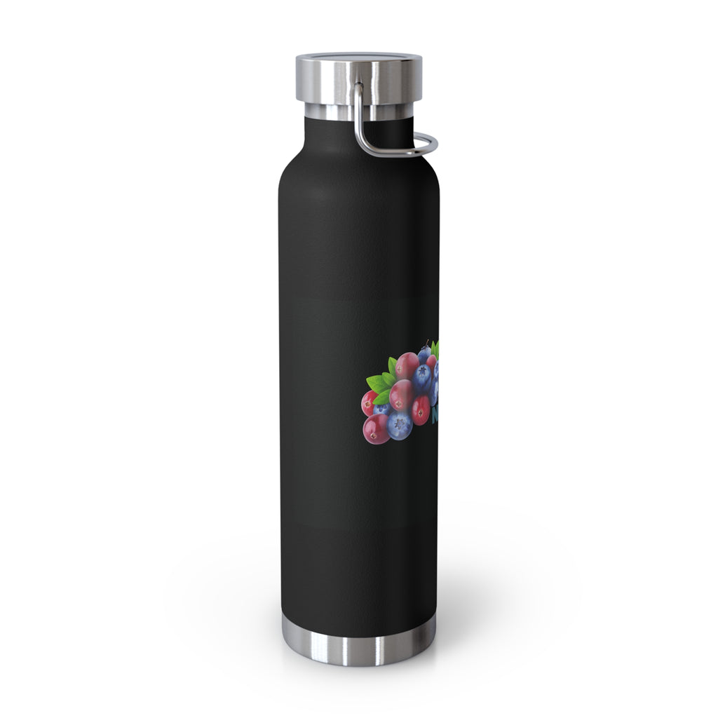 Water Bottle with Berry Design | Eco-Friendly Reusable Hiking, Gym, School