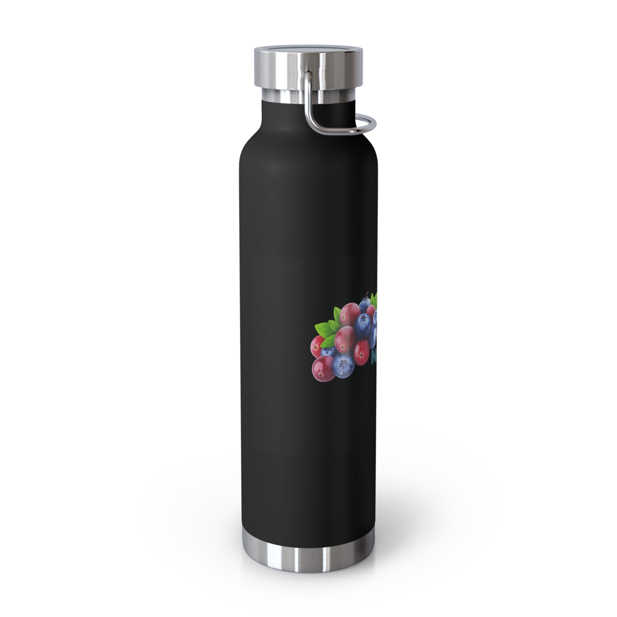 Water Bottle with Berry Design | Eco-Friendly Reusable Hiking, Gym, School