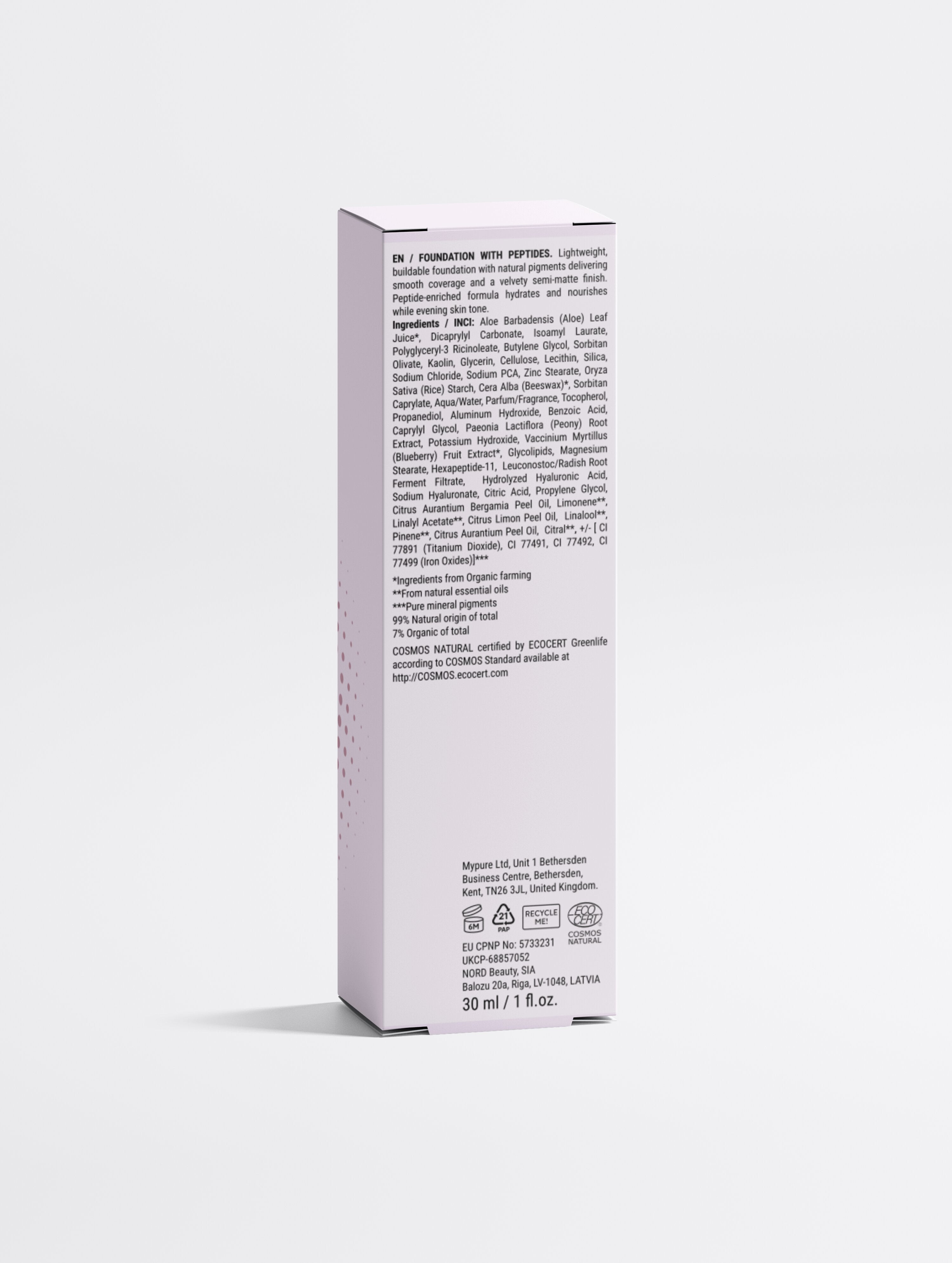 Foundation met Peptiden, 20 Medium Neutraal
