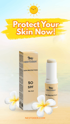 Zonnebescherming SPF50 Stick, geen tint