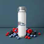 Water Bottle with Berry Design | Eco-Friendly Reusable Hiking, Gym, School