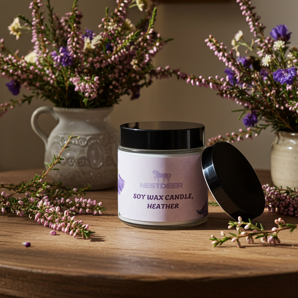 Soy Wax Candle, Heather