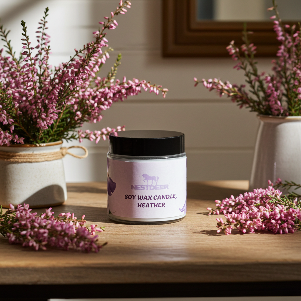 Soy Wax Candle, Heather