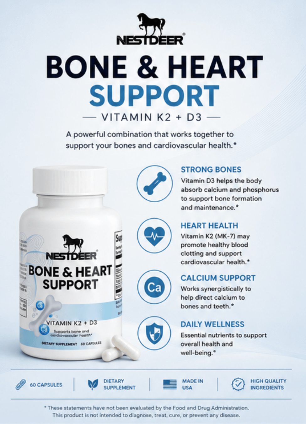NESTDEER™ Bone & Heart Support