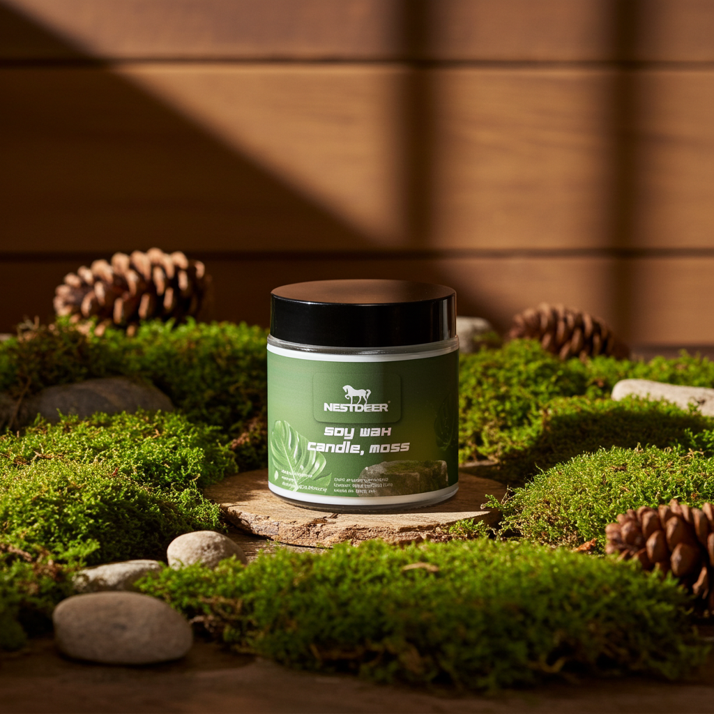 Soy Wax Candle, Moss