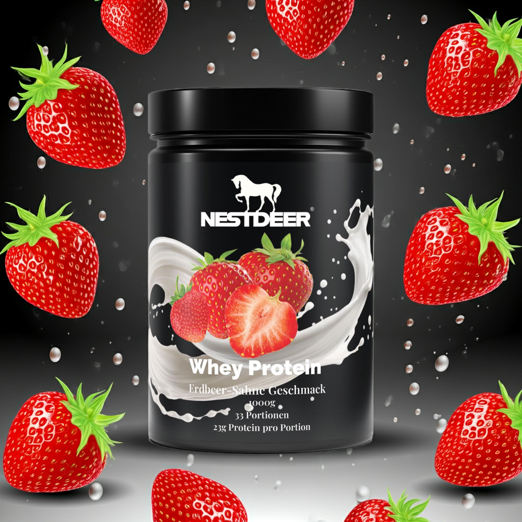 Premium Whey Protein Erdbeere - 1.000g