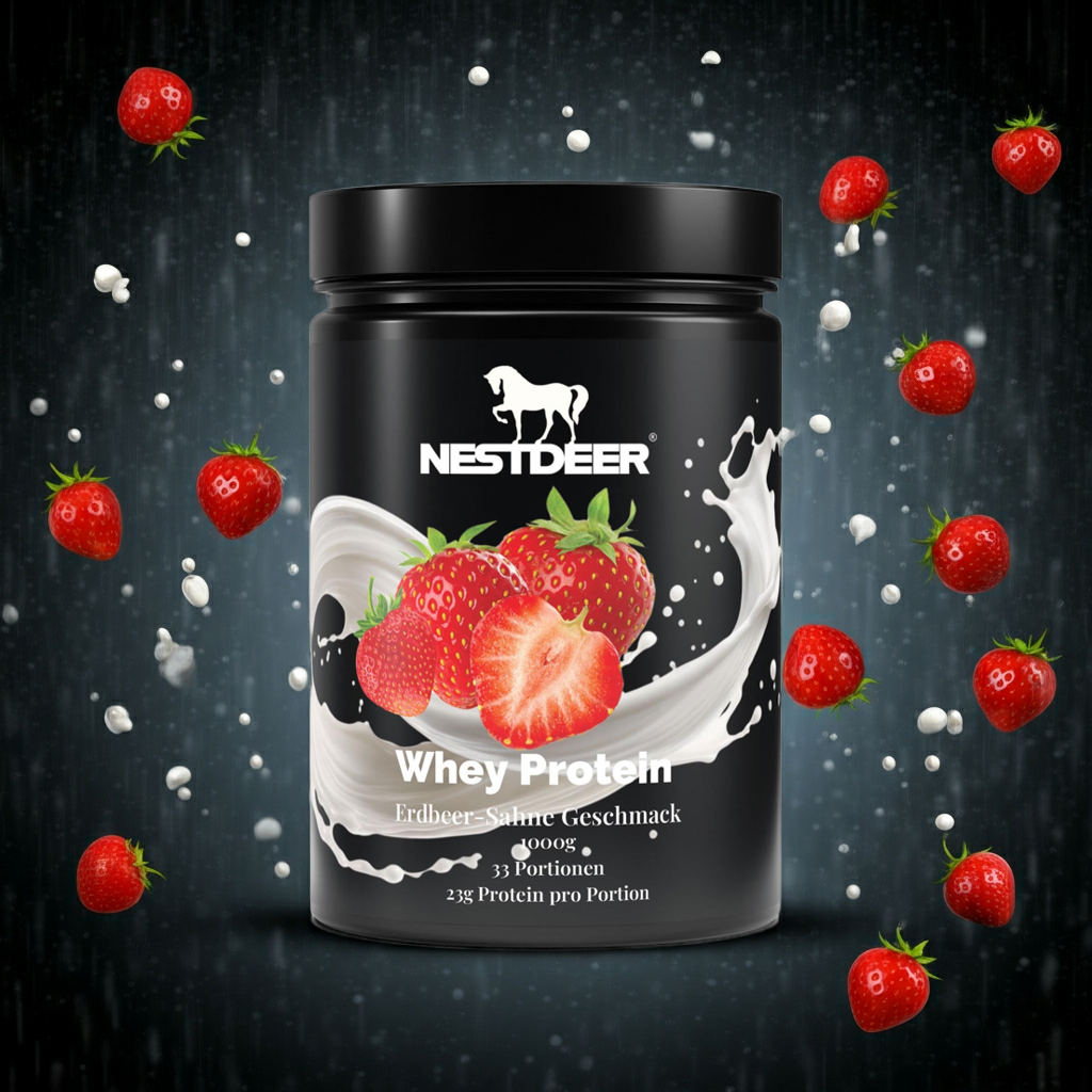 Premium Whey Protein Erdbeere - 1.000g