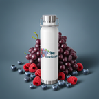 Water Bottle with Berry Design | Eco-Friendly Reusable Hiking, Gym, School