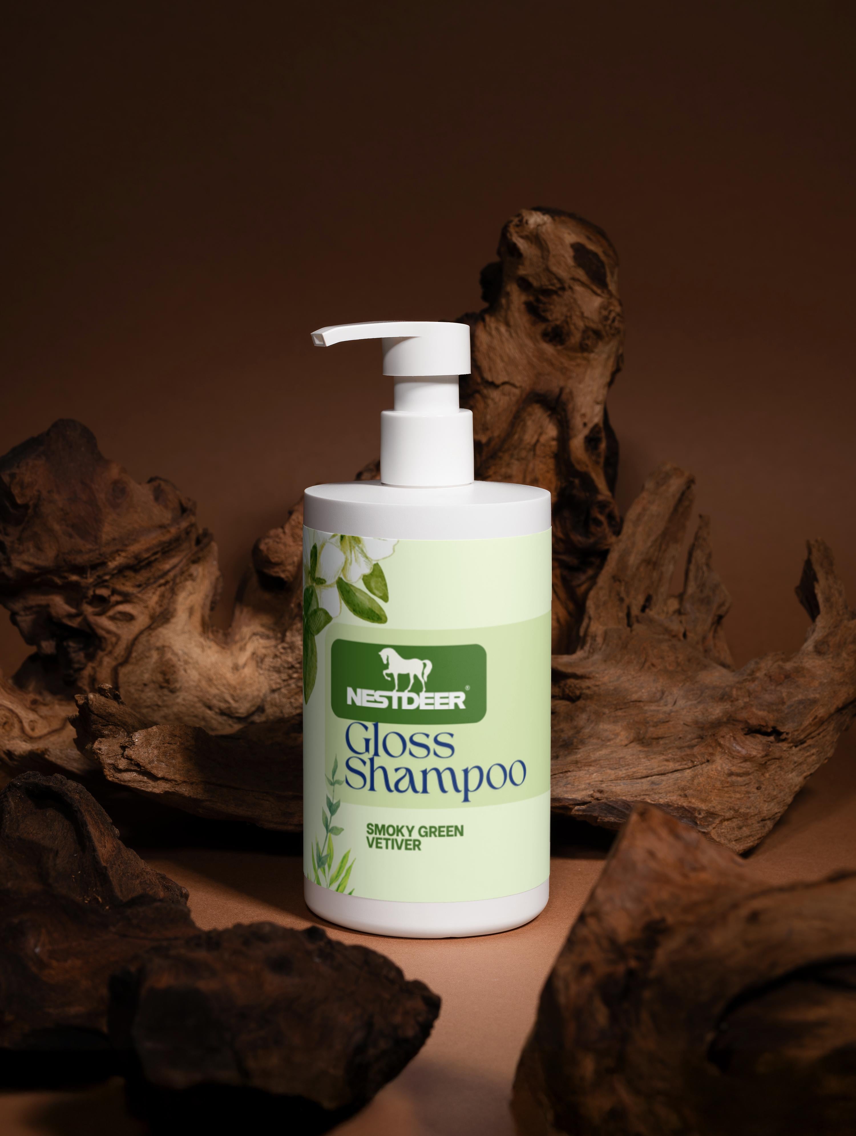 Glansshampoo, Smoky Green Vetiver
