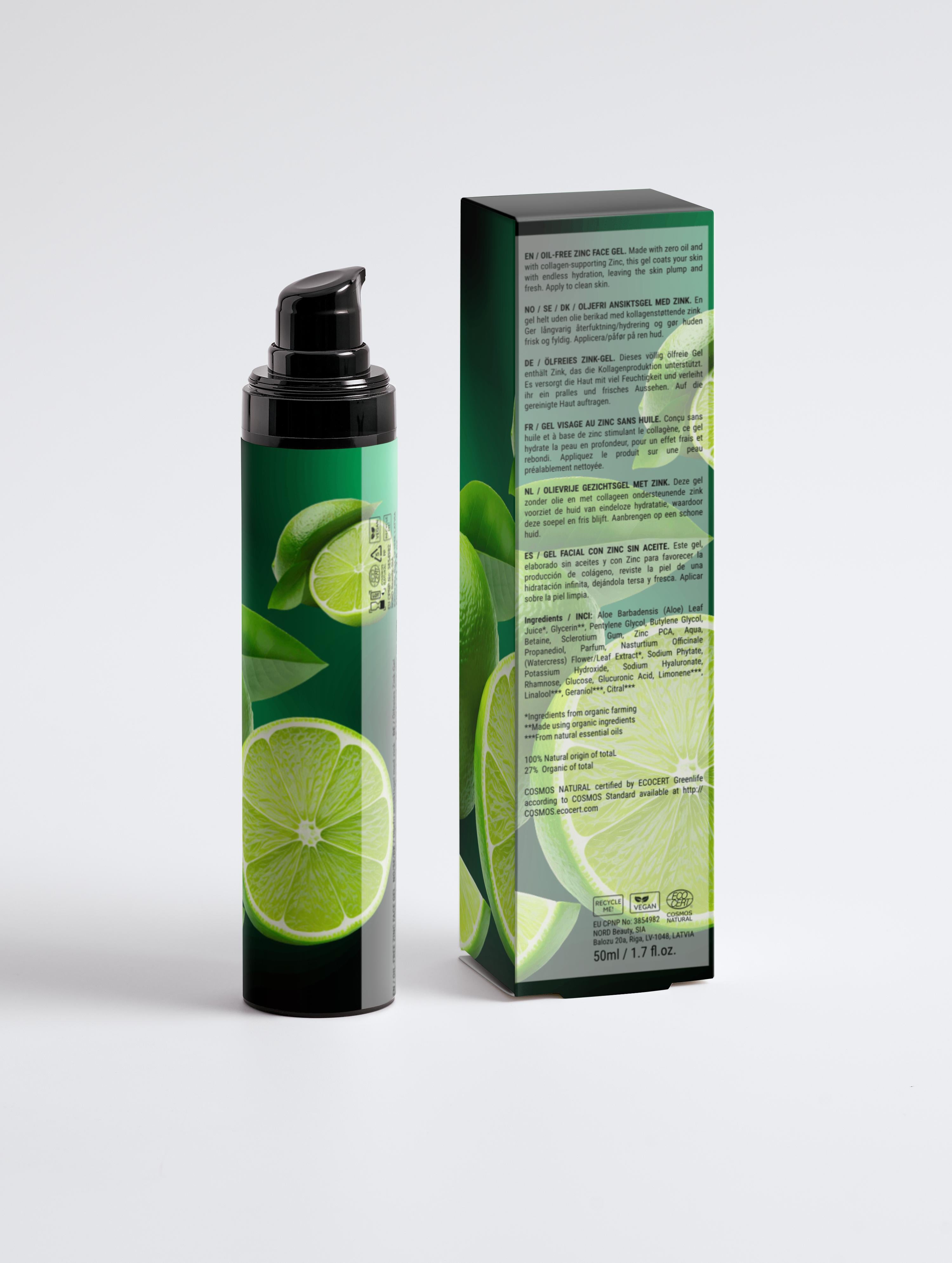 Oil-Free Zinc Face Gel for Men