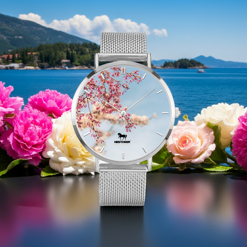 170. Fashion Ultra-thin Stainless Steel Quartz Watch (With Indicators)