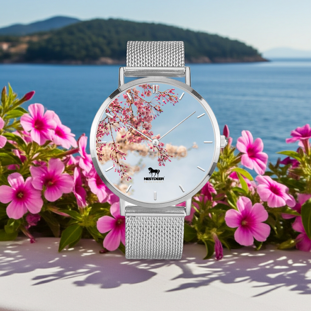 170. Fashion Ultra-thin Stainless Steel Quartz Watch (With Indicators)