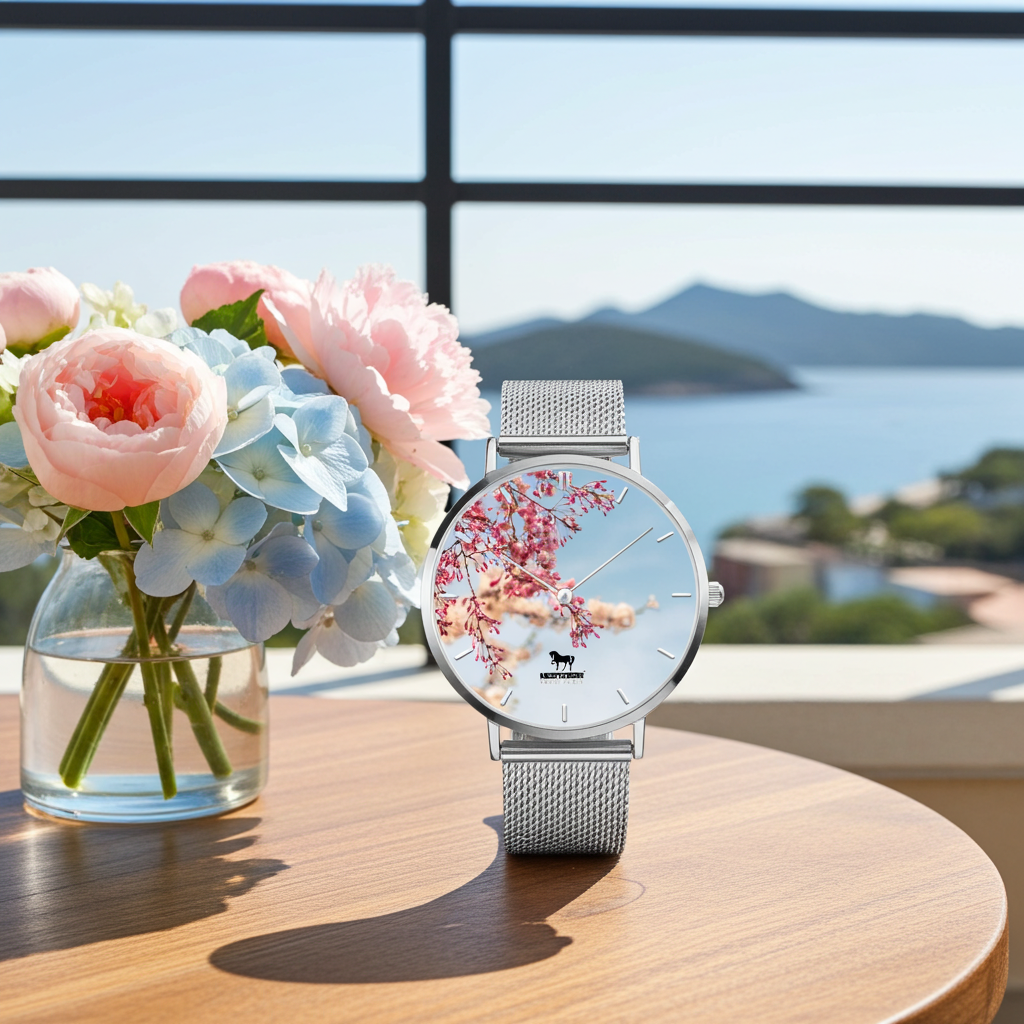 170. Fashion Ultra-thin Stainless Steel Quartz Watch (With Indicators)